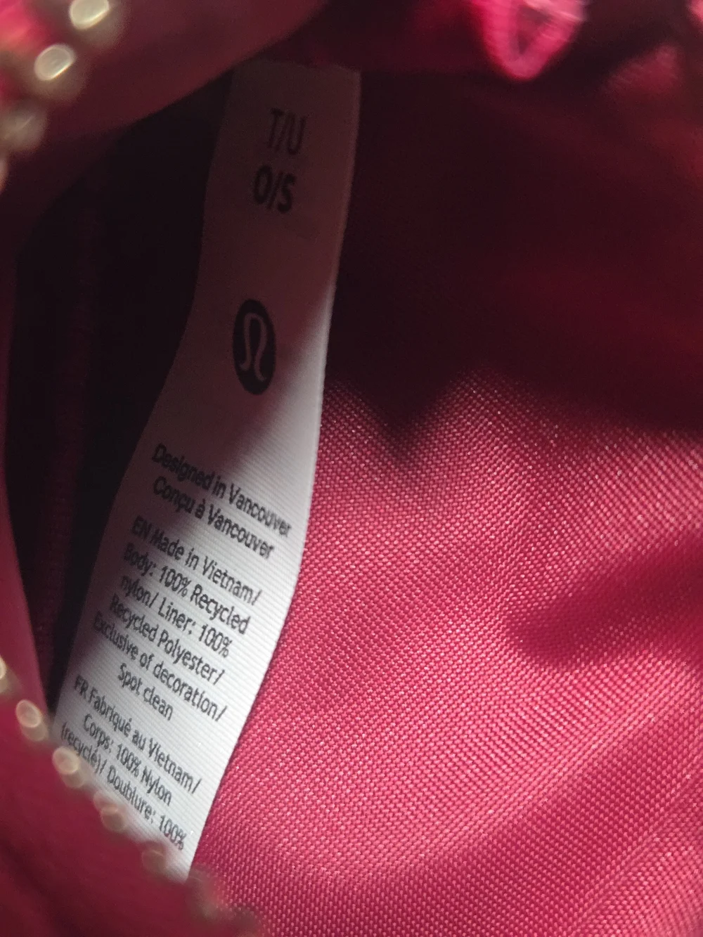 lululemon  Wristlet Key and Card Holder Set Berry Rumble